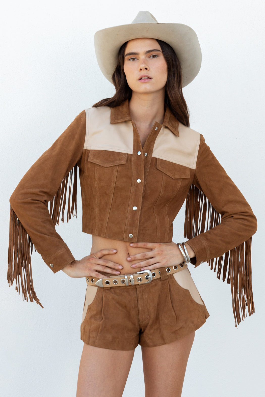 COMBO FRINGE JACKET