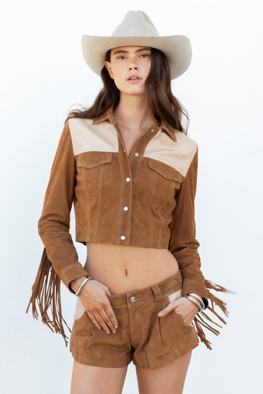 COMBO FRINGE JACKET