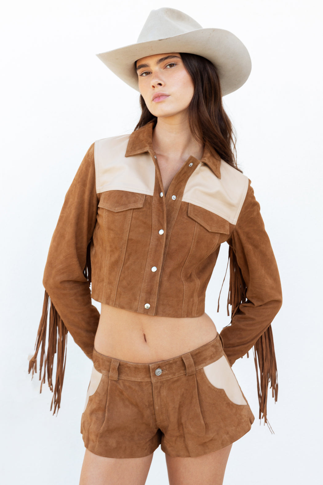 COMBO FRINGE JACKET