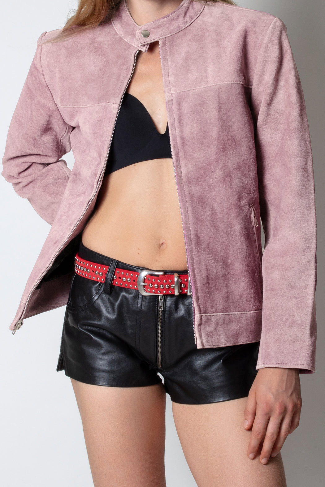 LOOKER JACKET IN LIGHT ROSE