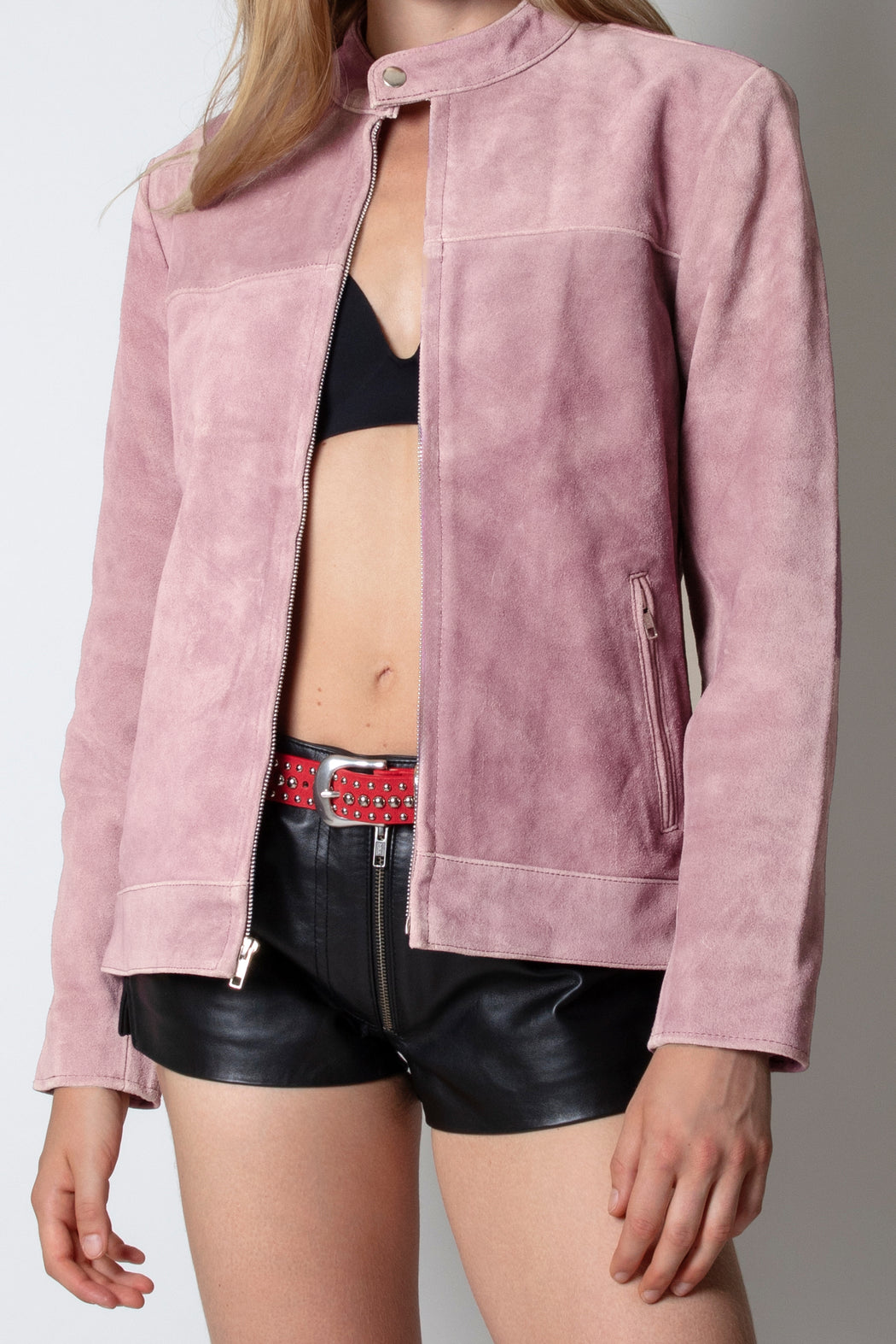 LOOKER JACKET IN LIGHT ROSE