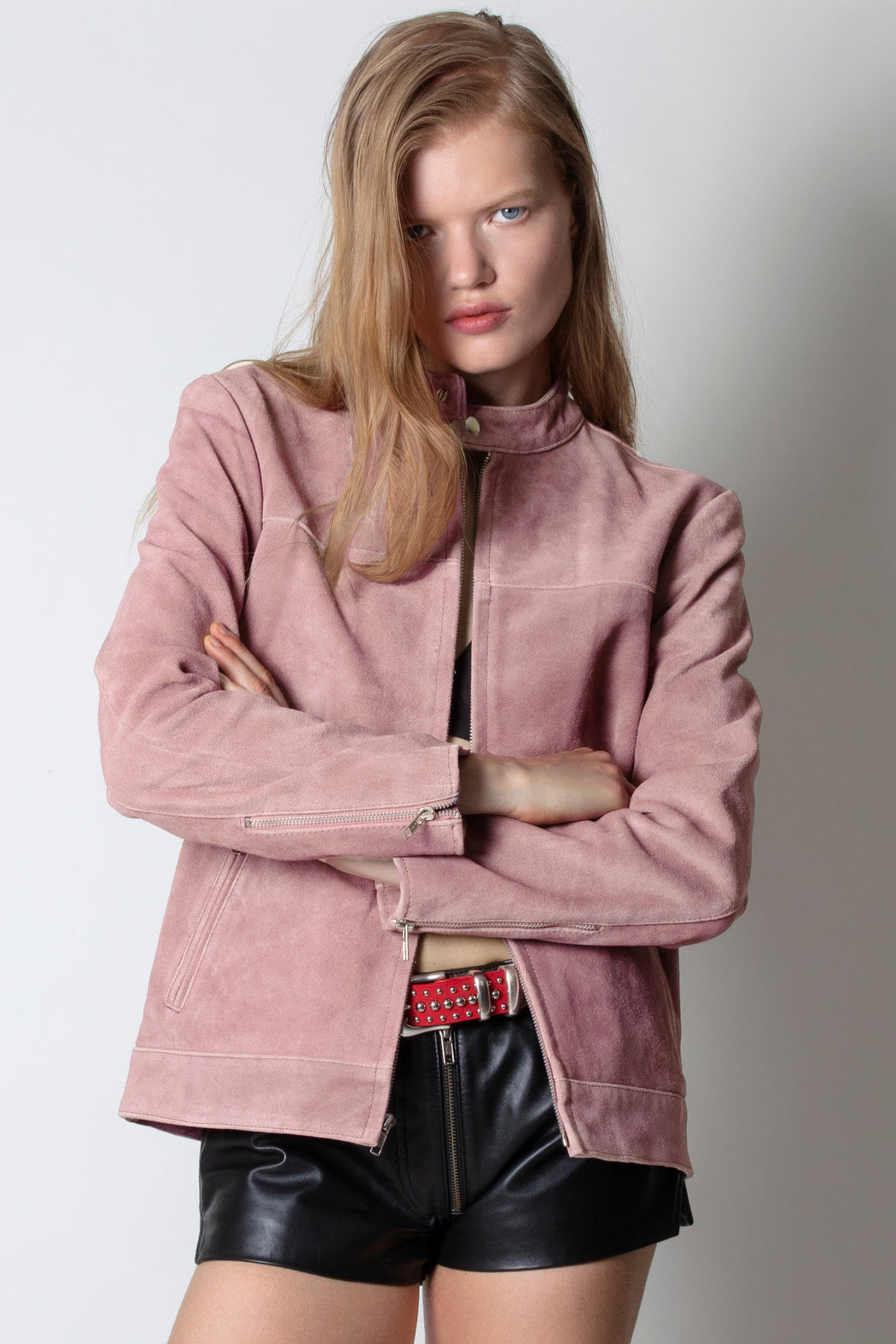 LOOKER JACKET IN LIGHT ROSE